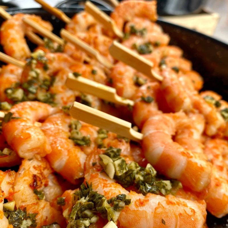 brochette crevette